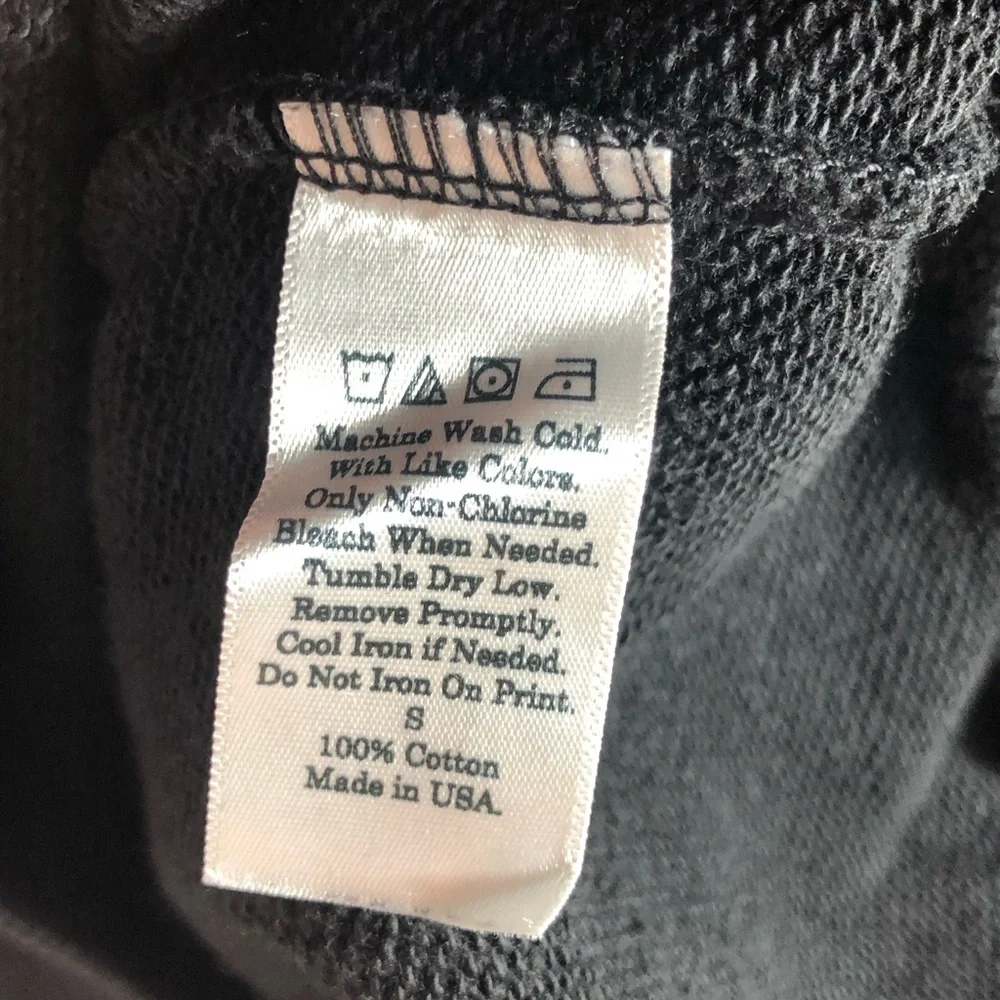 NWOT Black Heavyweight Crewneck with “F” Letter High Quality 100% Cotton